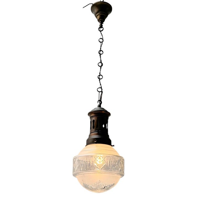 Art Nouveau Pendant Lamp, 1900s For Sale - Image 3 of 9