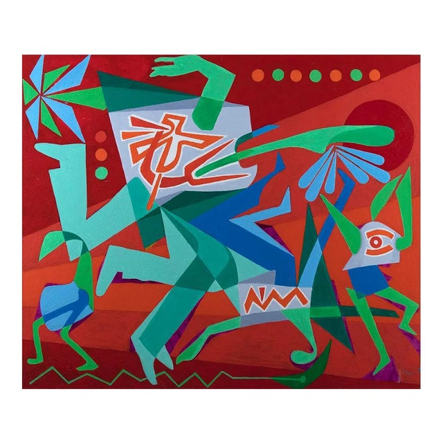 Leo Guida, in Speed, Original Acrylic, 1992 For Sale