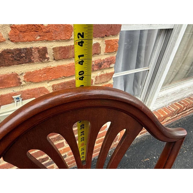 Pair of Antique Hepplewhite Style Arm and Side Chairs For Sale - Image 4 of 10