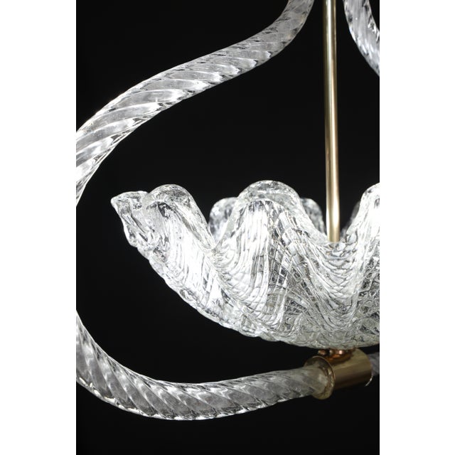 Charming Art Deco Pendant Chandelier by Ercole Barovier, 1940s For Sale - Image 11 of 14