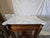 Late 20th Century Late 20th Century French Directoire Style Marble Top Mahogany Vitrine Cabinet For Sale - Image 5 of 10