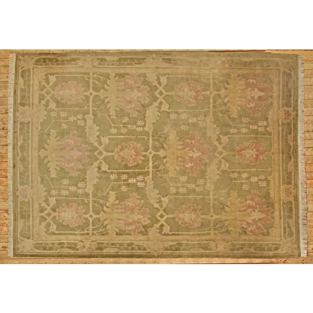 Textile Large Tibetan Hand-Knotted Rug For Sale - Image 7 of 7