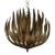 Gold Artichoke Ceiling Light, Small For Sale