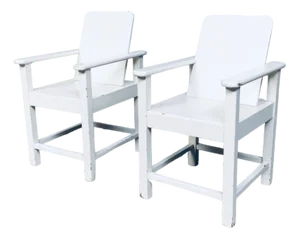 Set of Art Deco Handmade Childrens Armchair Set, Belgium, 1920s