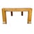 1980s Vintage Drexel Heritage Mid-Century Modern Oak Coffee Table With Brass Inlay & Beveled Glass For Sale - Image 5 of 9
