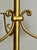 Metal Gilt Wrought Iron 3-Tier Revolving Coat Stand Hat Rack, Koegl Style, Italy, 1950s For Sale - Image 7 of 12