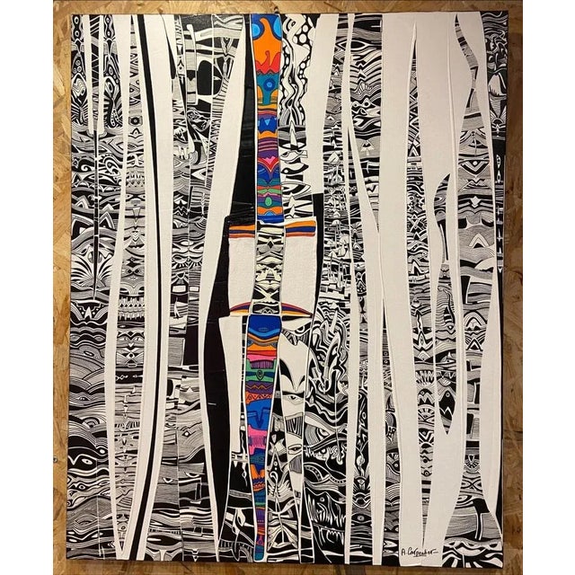 Alain Carpentier, ToteM 01, 2020, Acrylic on Canvas For Sale - Image 4 of 6