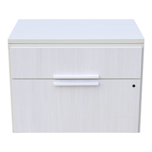 Modern Marc Krusin for Knoll Anchor Credenza Cabinet in Whitened Ash Laminate