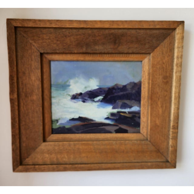 Early 20th Century Rockport Seascape Oil Painting by Arthur J. Hammond For Sale - Image 13 of 13