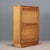 Brown Small Vintage Bookcase in Poplar and Veneer Glass, 1950s For Sale - Image 8 of 9