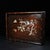 Traditional Wooden Tea Tray With Mother-of-Pearl Bird and Landscape Inlay For Sale - Image 3 of 9