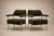Brazilian Modern Pair of Armchairs in Aged Brass & Olive Green Mohair by Joaquim Tenreiro, 1950s For Sale - Image 4 of 17