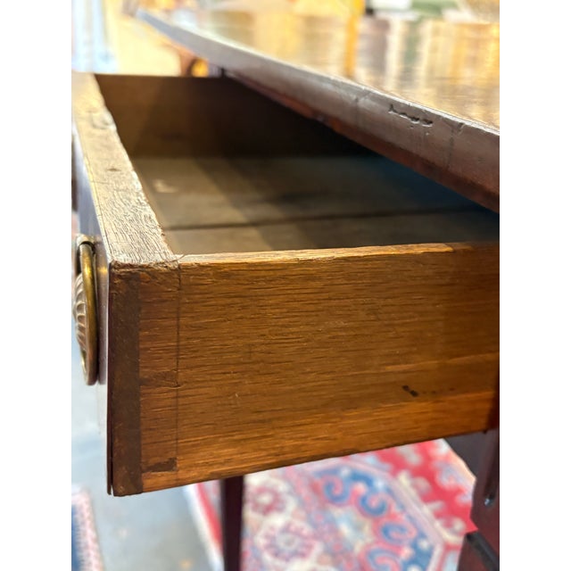 19th Century Antique Mahogany Federal Style Drop Leaf Table For Sale - Image 11 of 12