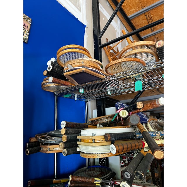 Vintage Collection of Wilson Tennis Rackets and Guard For Sale - Image 9 of 12