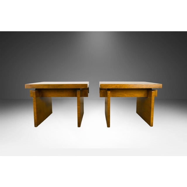 Pair Mid-Century Lane Brutalist End Tables For Sale In Baltimore - Image 6 of 14