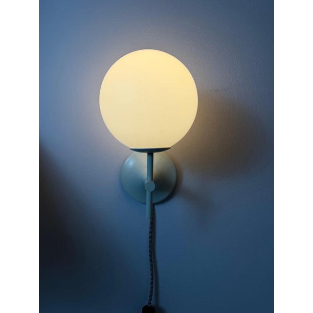 Max Bill White Opal Glass Wall Lamp by Max Bill for Temde For Sale - Image 4 of 11