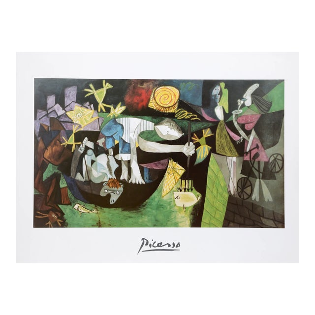 1980s "Peche de Nuit a Antibes" Print After Pablo Picasso For Sale