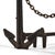 Black American Cast Iron Anchor Andirons (Pair) For Sale - Image 8 of 10