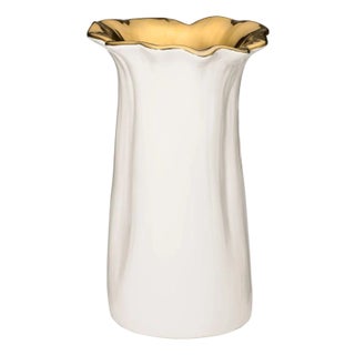 AERIN Valera Small Vase, Cream For Sale