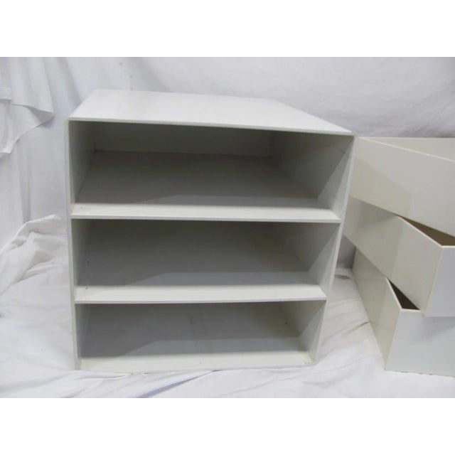Mid 20th Century Three Drawer Plastic Storage Cube in the Style of Palaset or Kartell For Sale In Providence - Image 6 of 9