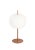 Metal Kushi Xl' Opaline Glass and Brass Table Lamp for Kdln For Sale - Image 7 of 9