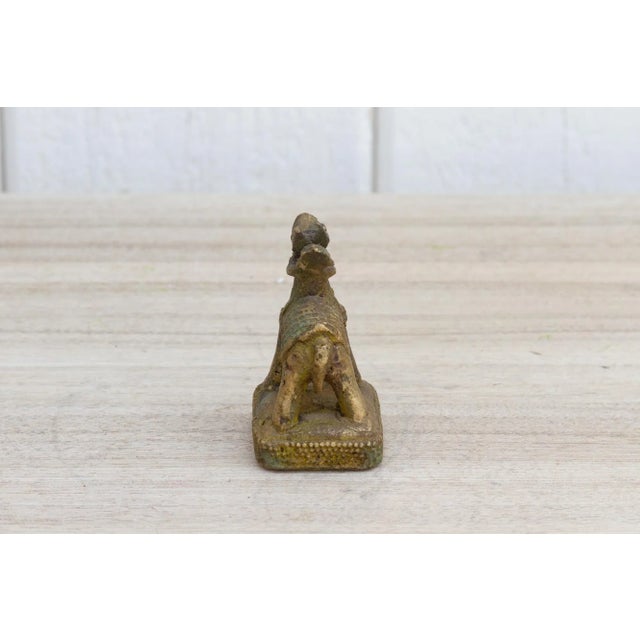 1950s Vintage Small Brass Horse Figurine For Sale - Image 5 of 7