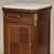 Wood Pair of Antique French Louis XVI Marquetry Marble Top Nightstands ~ End Tables For Sale - Image 7 of 18