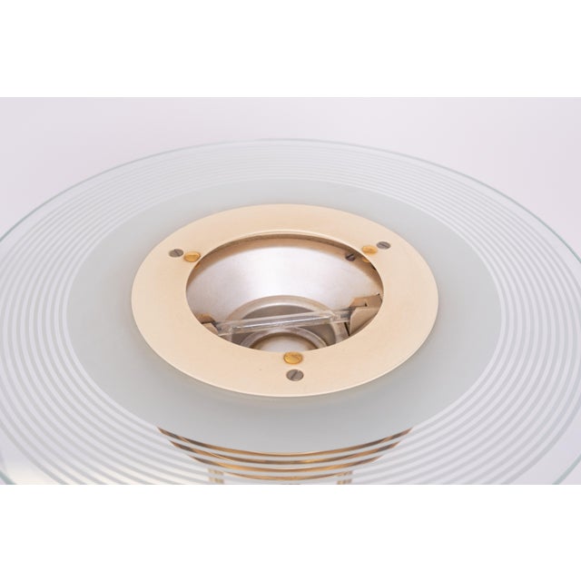 Large Brass Halogen Floor Lamp, 1980s For Sale - Image 4 of 10