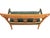 Antique Sheraton Style Walnut Bench in Green Velvet With Brass Accents For Sale - Image 4 of 7