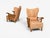 1930s Swedish Modern, Lounge Chairs, Braided Wood, Fabric, Sweden, 1930s For Sale - Image 5 of 12