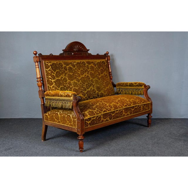 Item: Sofa with two armchairs Period & Style: Gründerzeit - second half of the 19th century Features: - elegant and...
