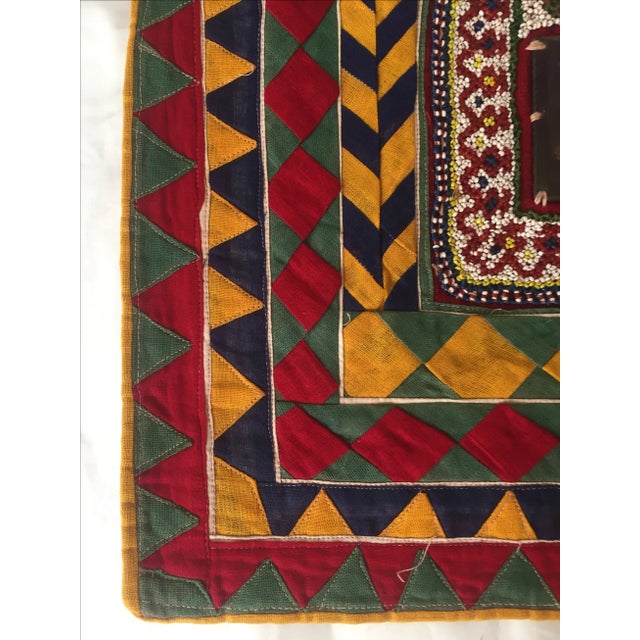 Tribal Vintage Beaded Indian Tribal Wall Hanging For Sale - Image 3 of 9
