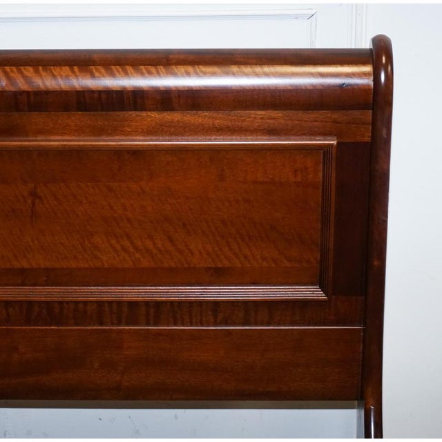 Vintage French Style Sleigh King Size Bed from Willis & Gambier For Sale - Image 5 of 18