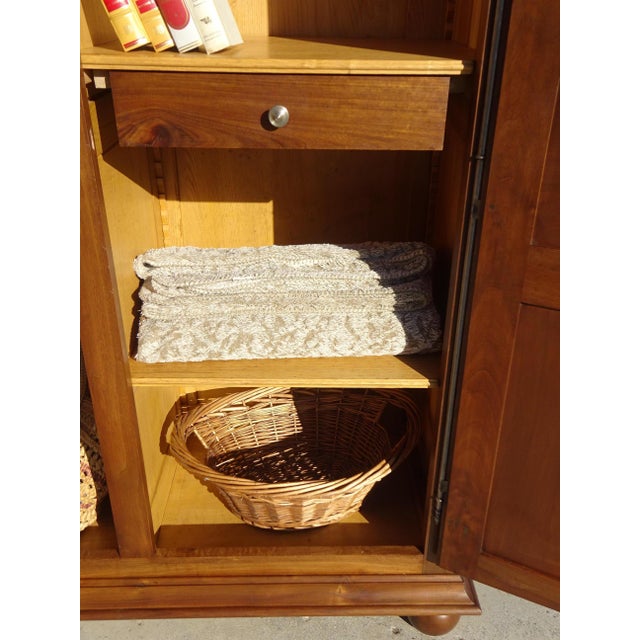 Louis XIII Walnut Wardrobe, 1960s For Sale - Image 12 of 18