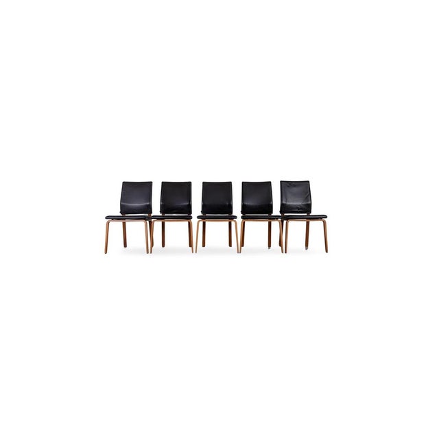We are offering a beautiful and very well-preserved set of five dining chairs from the premium German manufacturer COR for...