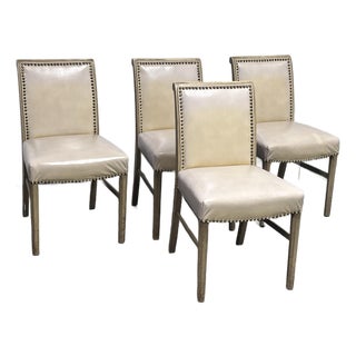 Jean-Michel Frank Style Dining Chairs, Set of Four For Sale