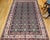 Vintage Persian Tabriz Afshan Rug, Hand-Knotted Wool, Allover Caucasian Shirvan Pattern, Navy & Ivory, 7x10 For Sale - Image 18 of 18
