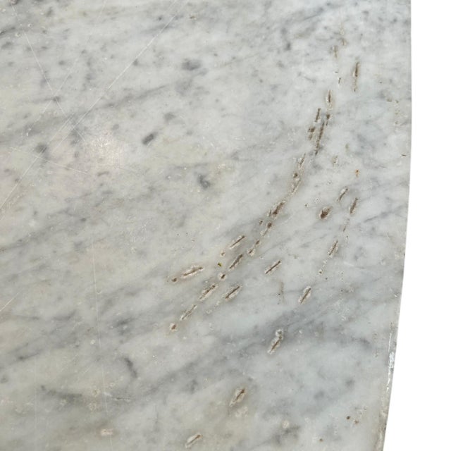 19th Century French Gibier Table With White Marble Top From a Chateau For Sale - Image 9 of 10