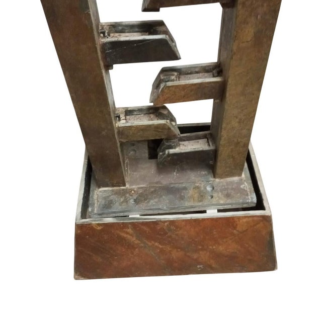 French Modern Slate Stone Fountains, 2000s, Set of 2 For Sale - Image 9 of 15