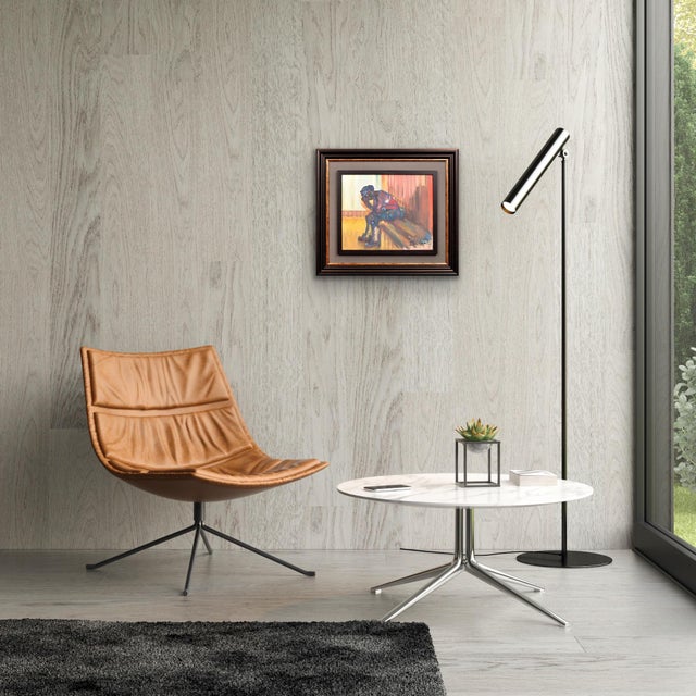 Elin Sian Blake, Until Tomorrow (Tan Yfory), South Wales Valleys Miner, 21st Century, Oil on Canvas For Sale - Image 10 of 18