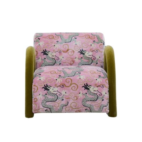 Babylone armchair in solid beech, particle board and hr foam by popus editions. Dimensions: w 79 x d 86 x h 72 cm....