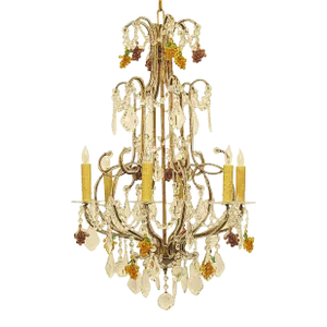 Italian Beaded Glass Chandelier