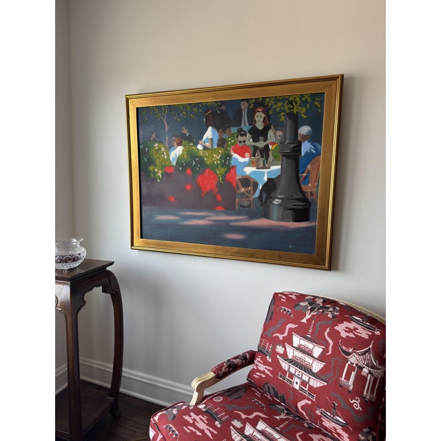2020s Waiting Tables on Rush Contemporary Oil Painting For Sale - Image 5 of 6