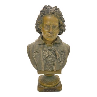 Mid 20th Century Statue of Master German Composer Ludwig Van Beethoven For Sale