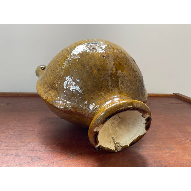 1980s Moroccan Vessel in Yellow For Sale - Image 10 of 18
