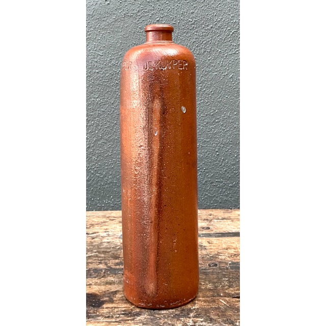 Brown Vintage De Kuyper Pottery Bottle For Sale - Image 8 of 12