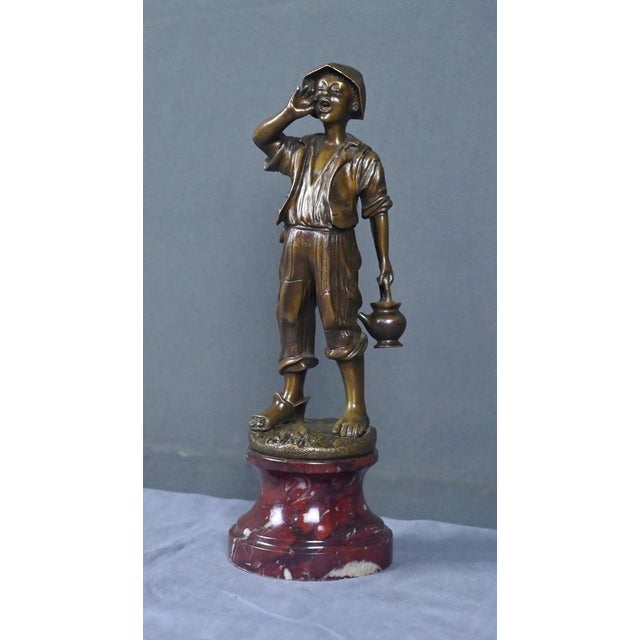 Dubois, The Little Water Carrier, Late 19th Century, Bronze For Sale - Image 4 of 16