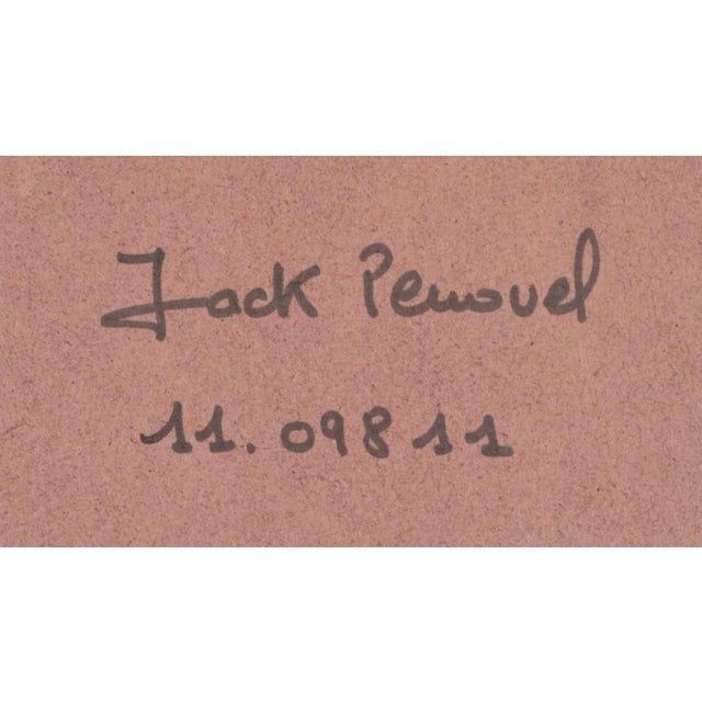 Jack Penouel, Abstract Composition, 1980s, Acrylic on Board For Sale - Image 8 of 9