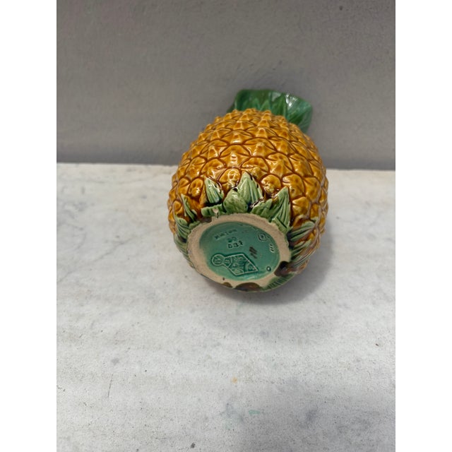 Ceramic 19th Century Majolica Minton Pineapple Pitcher For Sale - Image 7 of 7