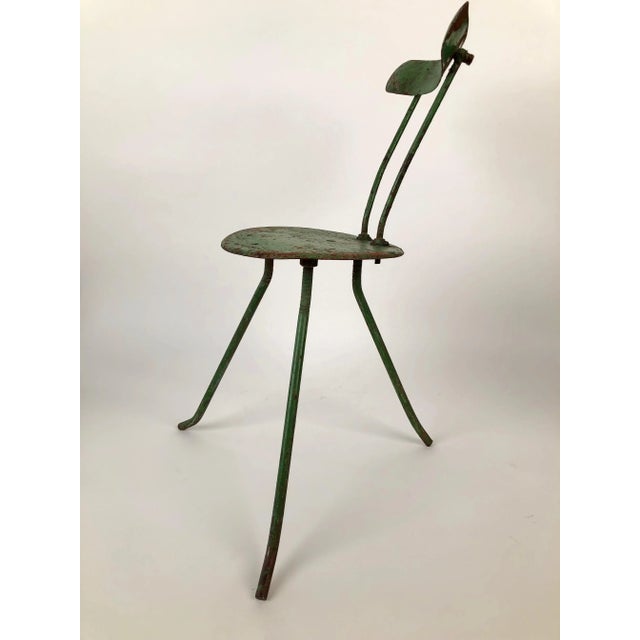 Hungarian Handmade Metal Chairs, 1950s, Set of 2 For Sale - Image 13 of 16